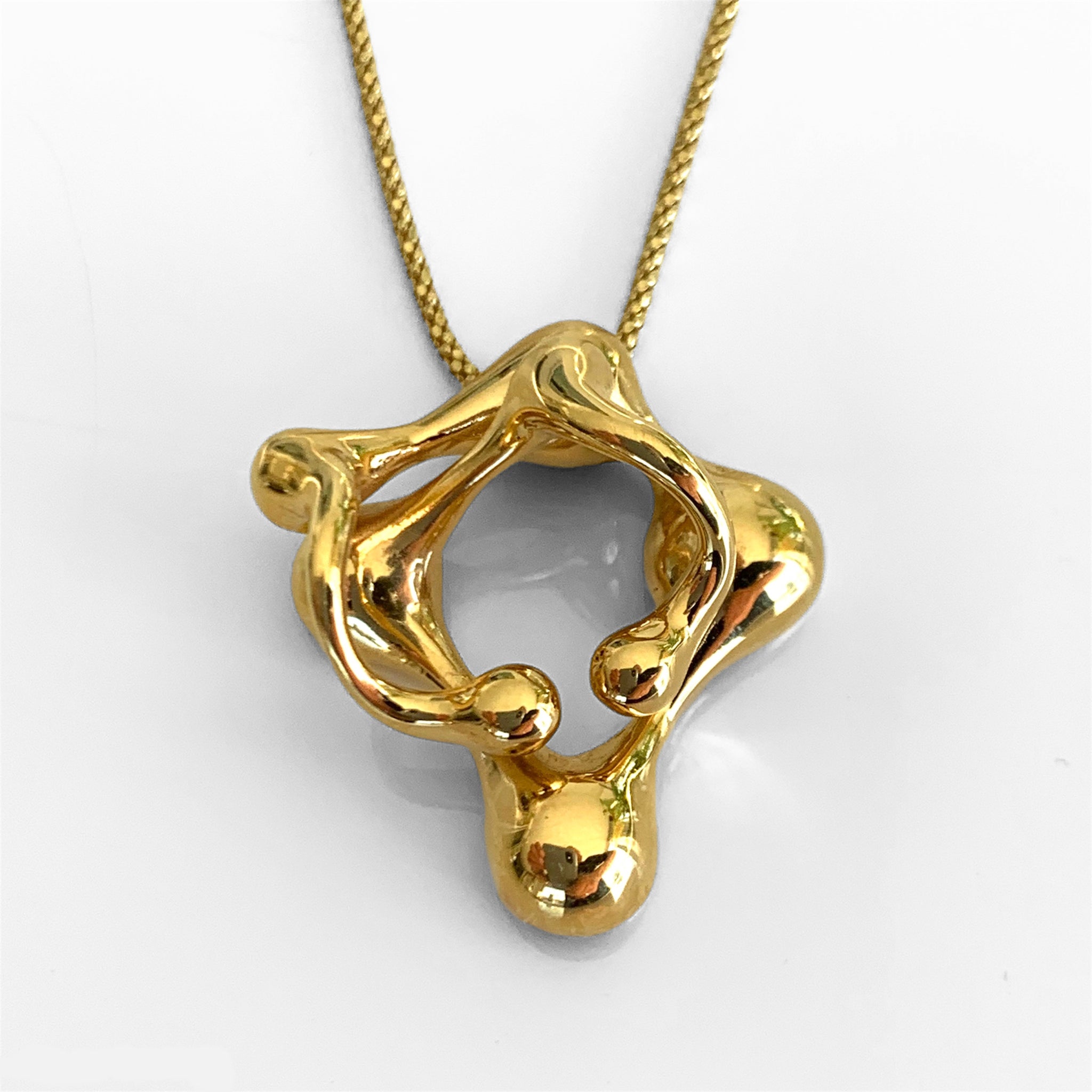 DNA 18K GOLD PLATED SILVER Bubble Soul Pendant